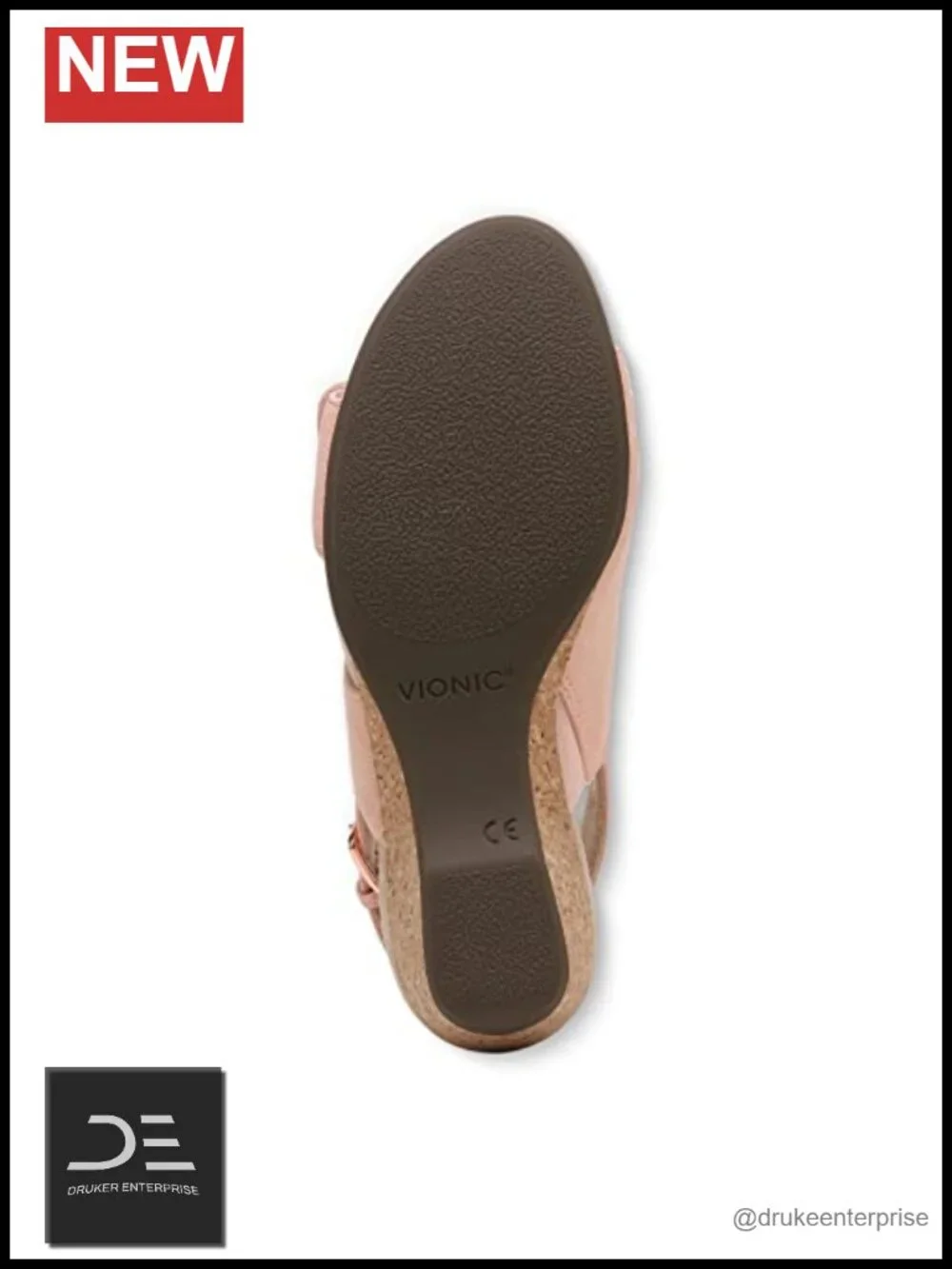 Vionic Marian Wedge Sandals Arch Support Adjustable Straps
